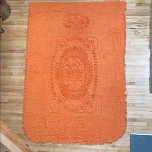 Vintage chenille bedspread.